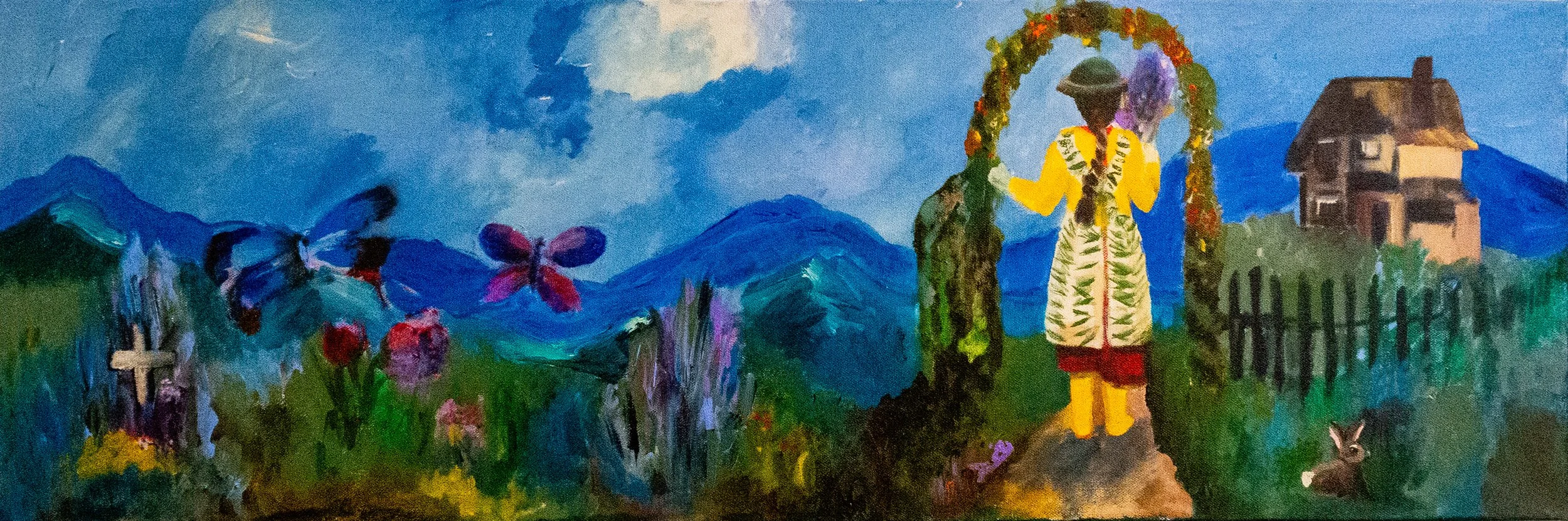 Life's Full Circle High painting by Alison Burian