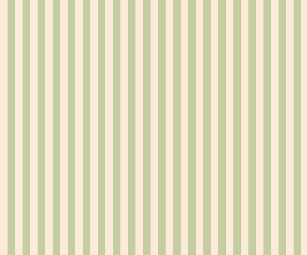 Pattern of vertical beige and green stripes.