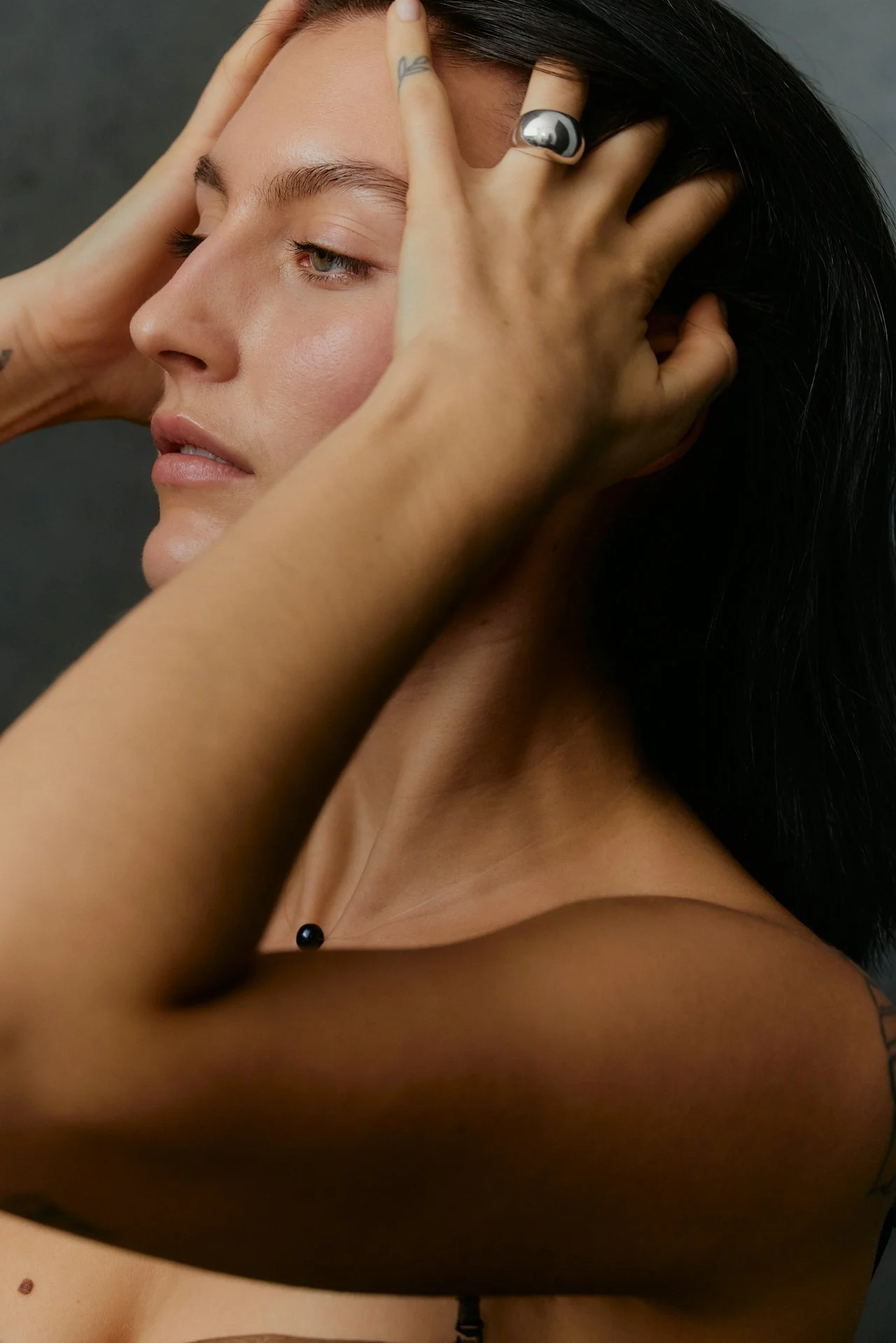 Close-up of clear, smooth skin reflecting results of electrolysis and proper aftercare