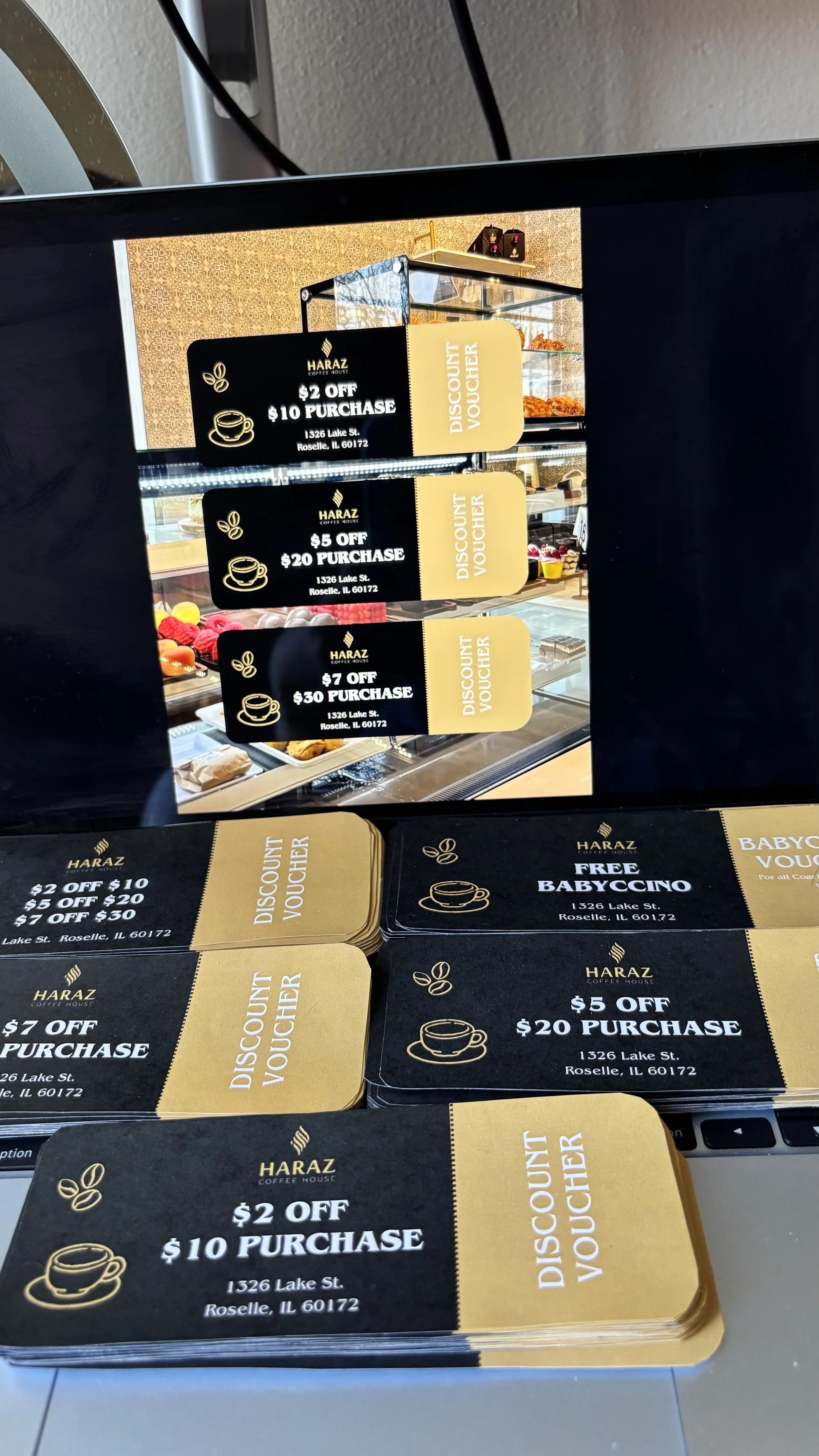 Designed and prepared promotional materials, including coupons, to support event marketing and drive in-store traffic.

Coupons designed by me. 