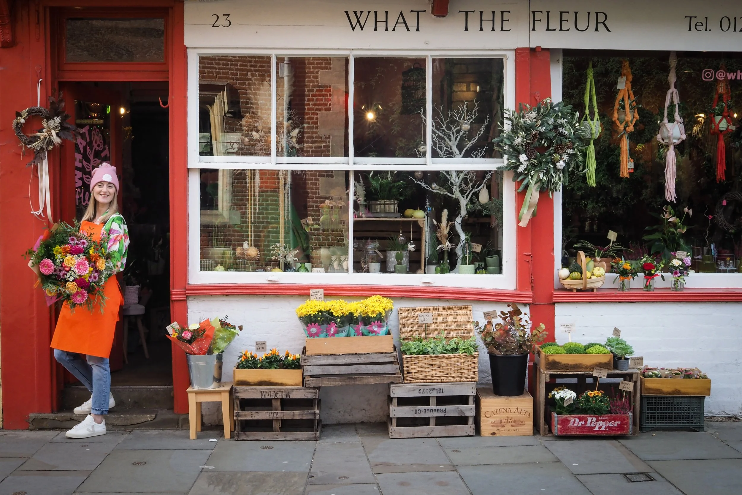Outside What The Fleur, Cambridge