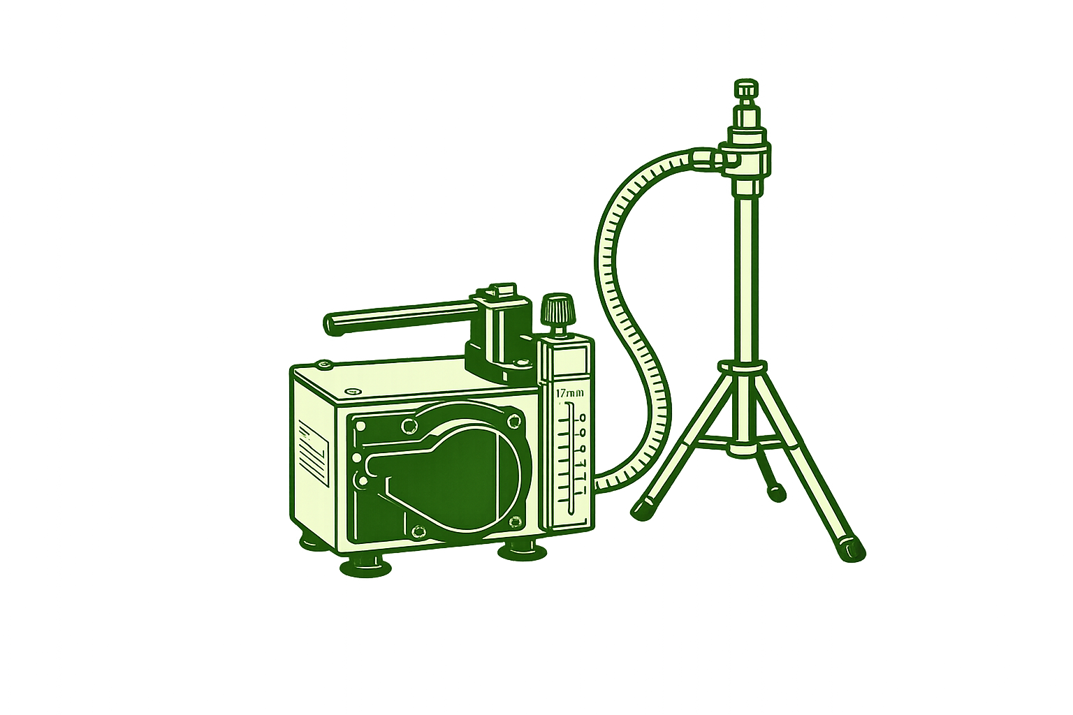 Outline/Cartoon of Air Quality Tester