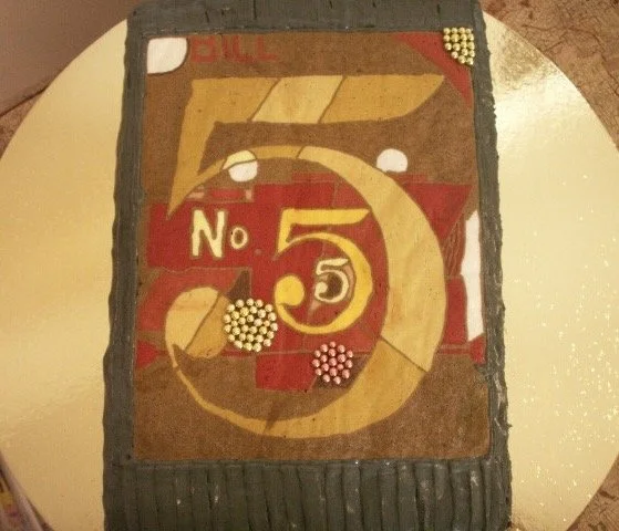 "I Saw the Figure 5 in Gold" Cake
