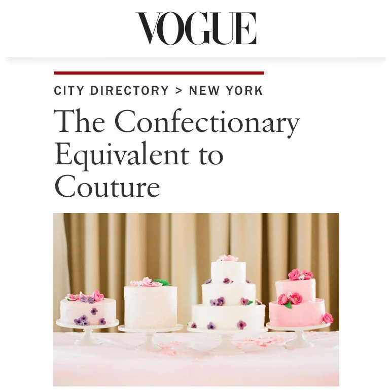 Vogue Magazine Cake Hero Feature