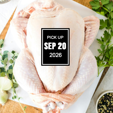 FRESH CHICKEN for pick up 9/20/26 (2-4pm)