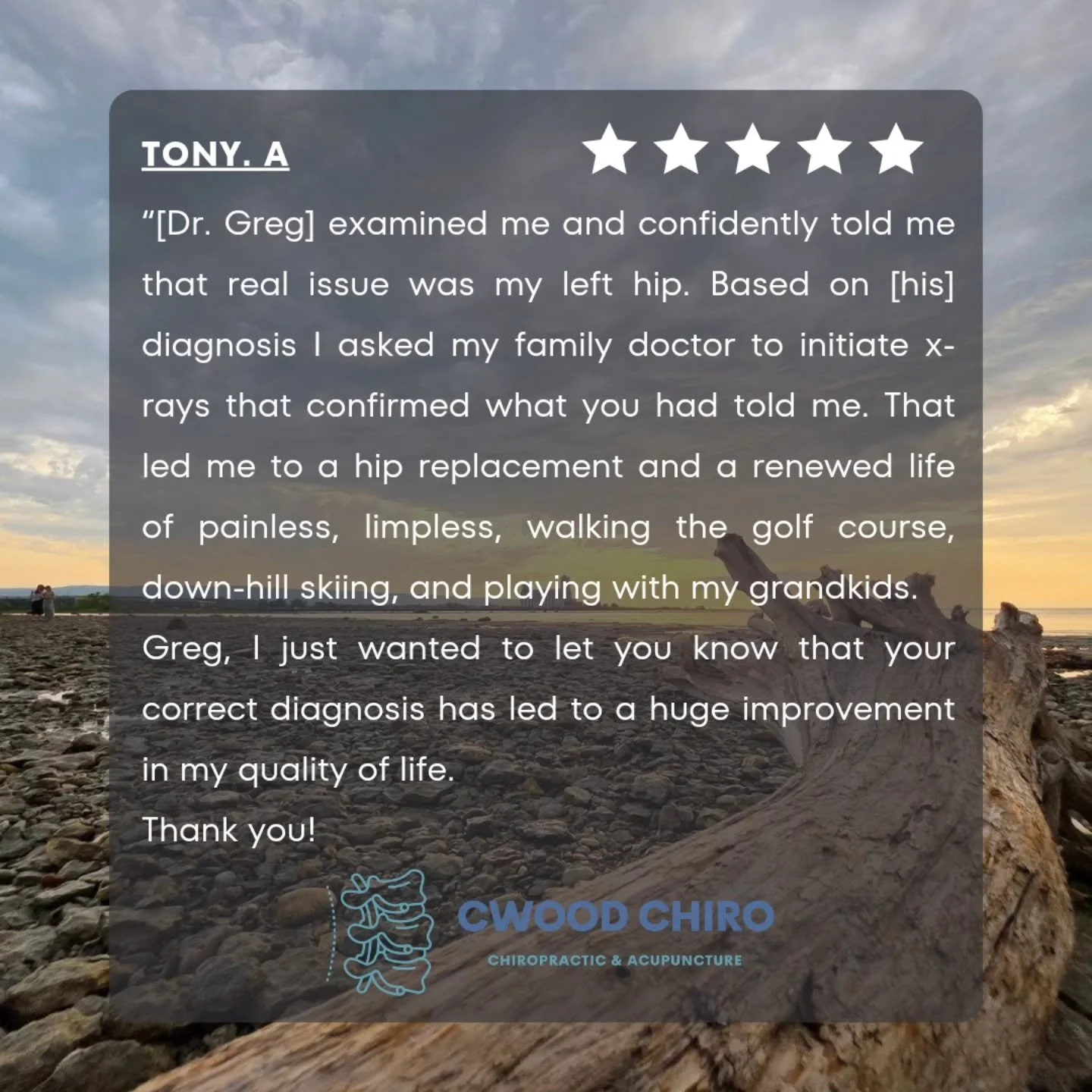 This is exactly why I practice the way I do.

Like any industry, chiropractic care comes in all styles. My approach? Treat the whole person &mdash; not just the symptom. I genuinely enjoy digging into the puzzle of a new diagnosis and figuring out wh