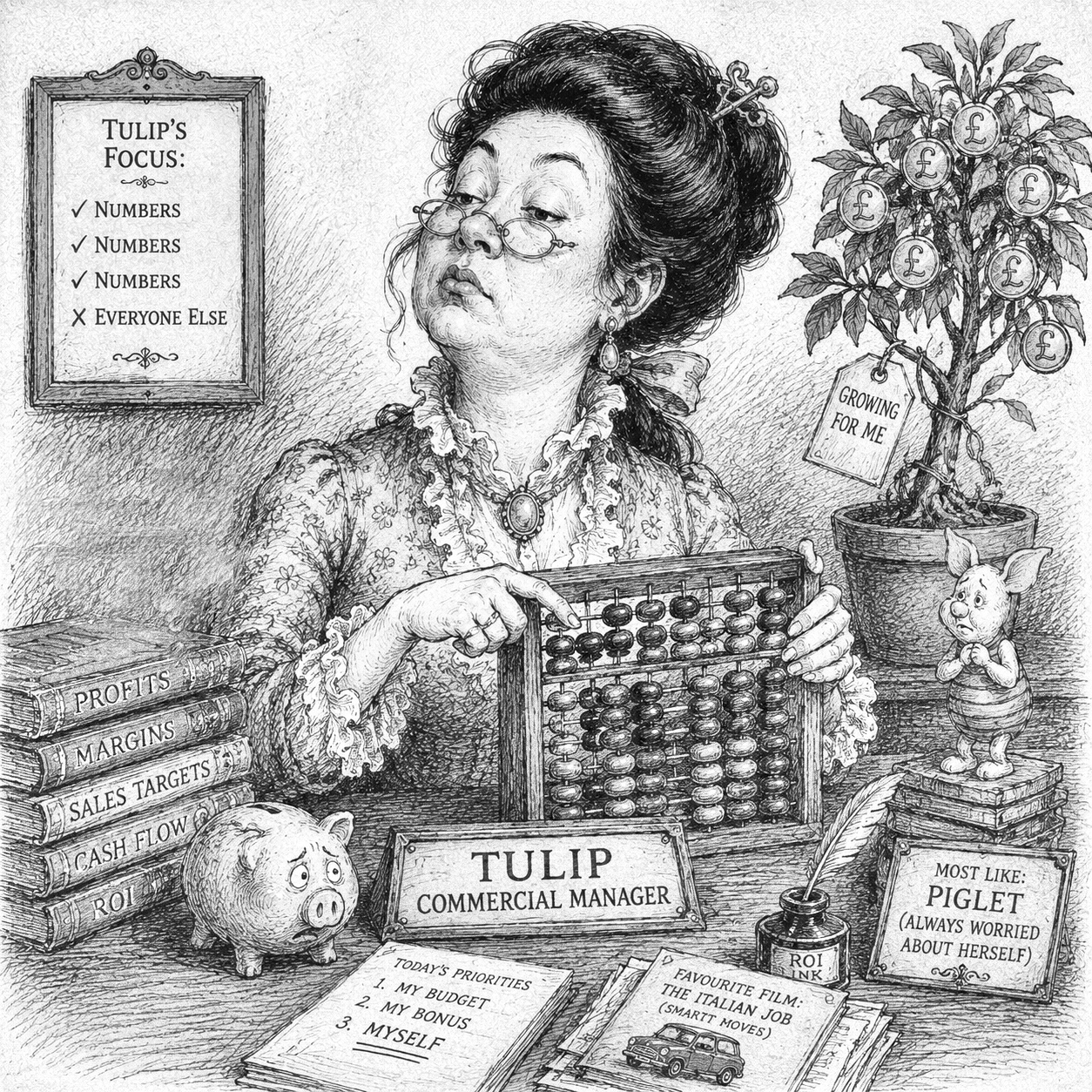 Sketch of Tulip by ChatGPT
