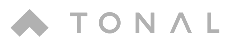 The word 'TONAL' written in black outlined letters with a geometric logo on the left.