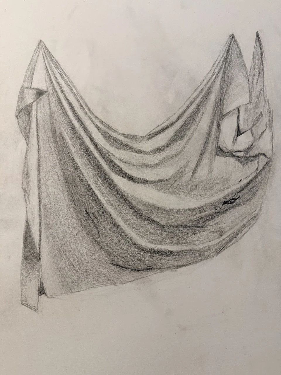 Drapery - 2026 - Pencil on paper