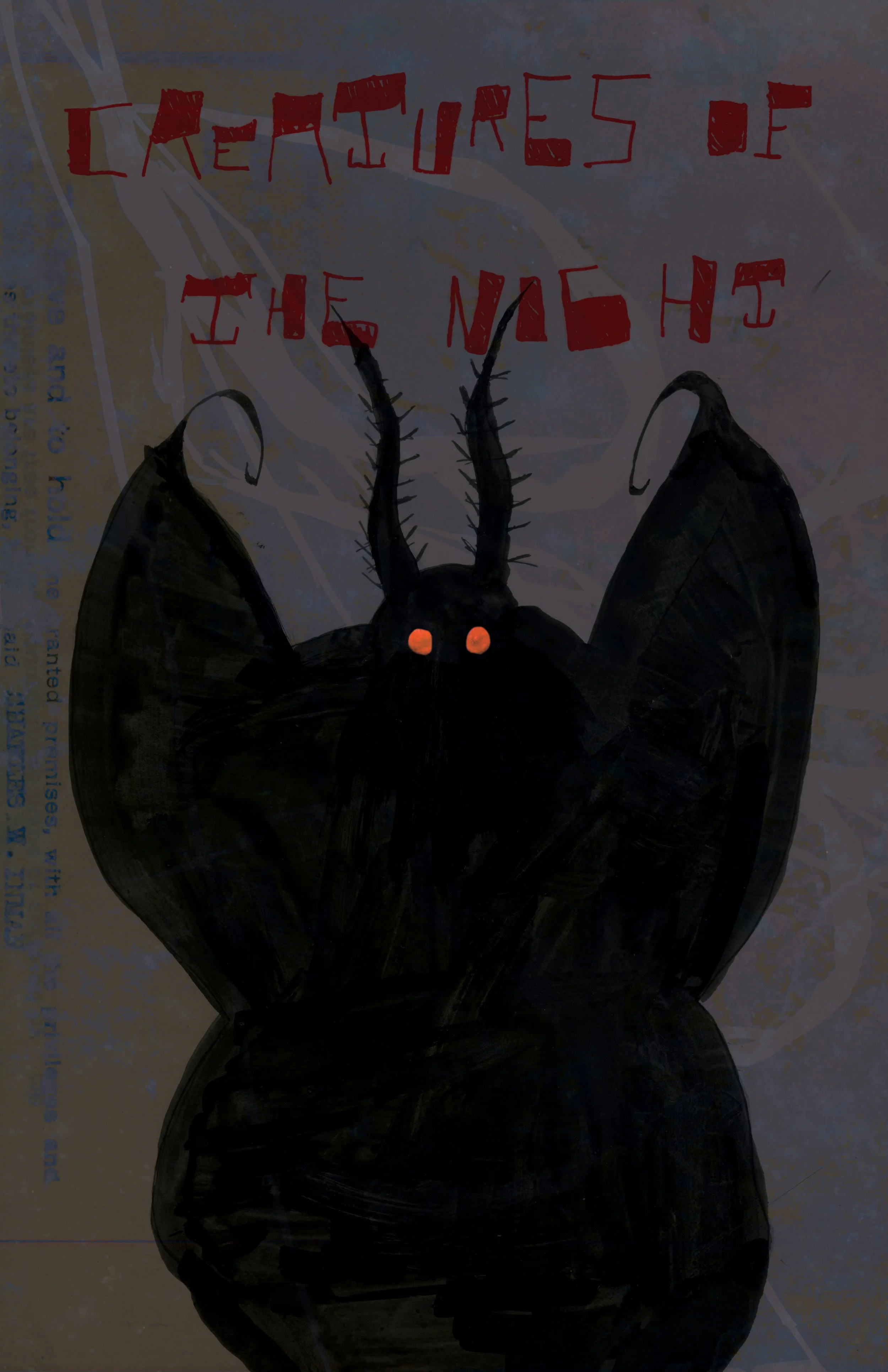Mothman Book Cover - 2024 - Photoshop