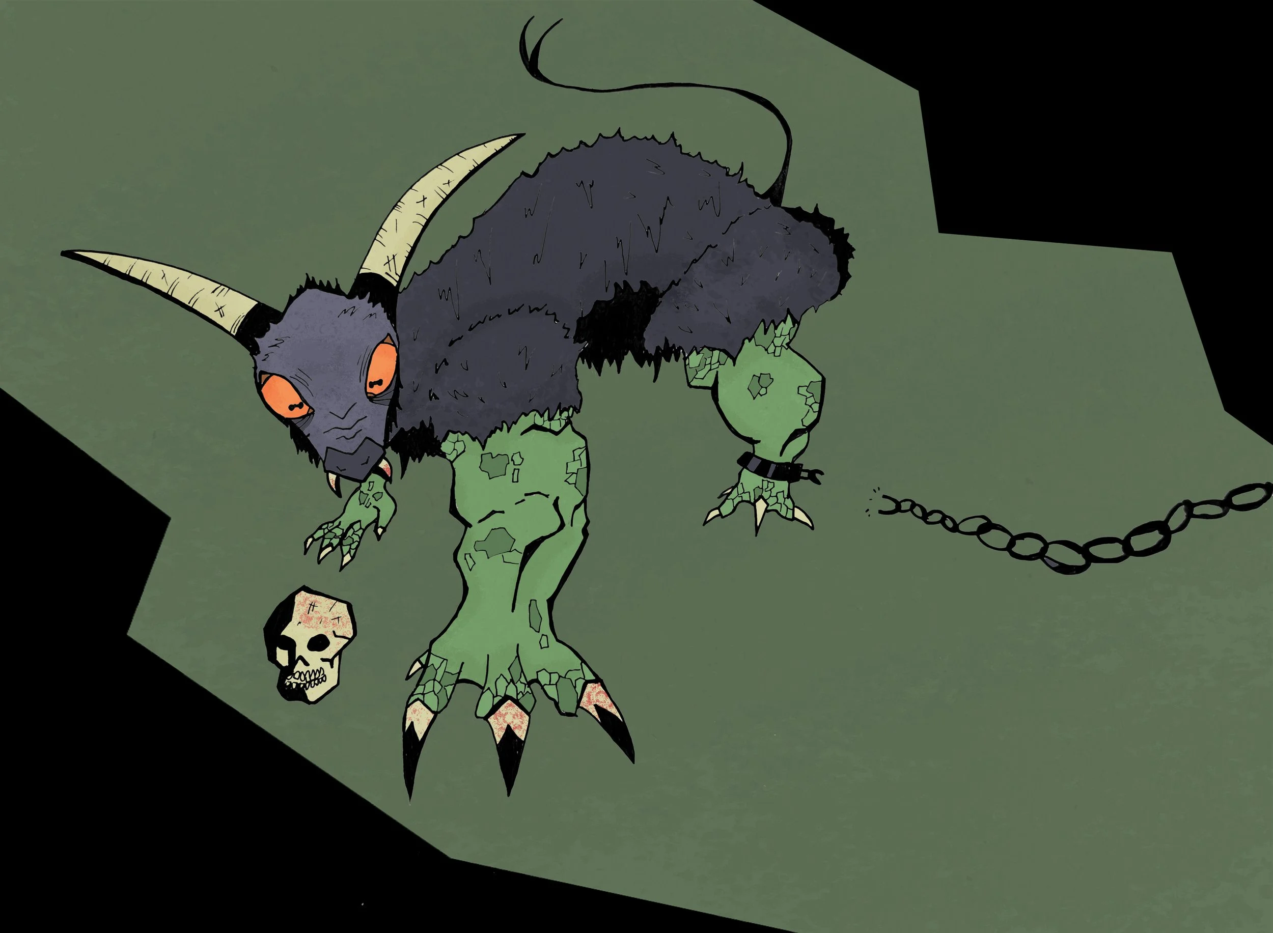 Chimera - 2025 - Ink on paper, Photoshop (color)