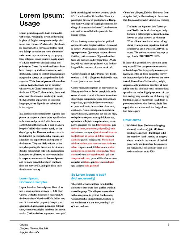 Type Layout Exercise - 2025 - InDesign