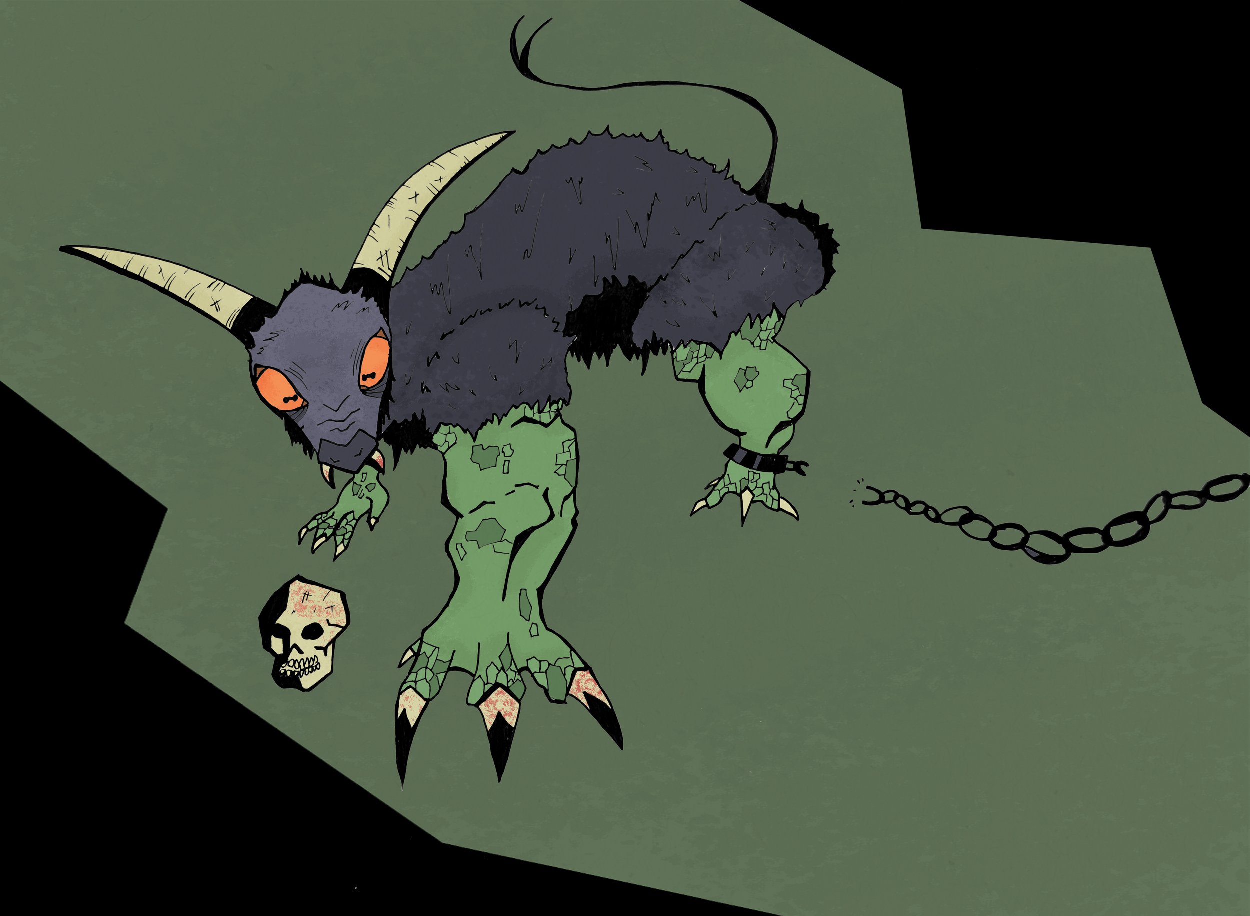 Chimera - 2025 - Ink on paper, Photoshop (color)