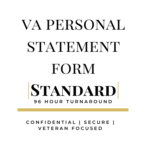 VA Personal Statement Preparation - Standard (96 Hour Turnaround)