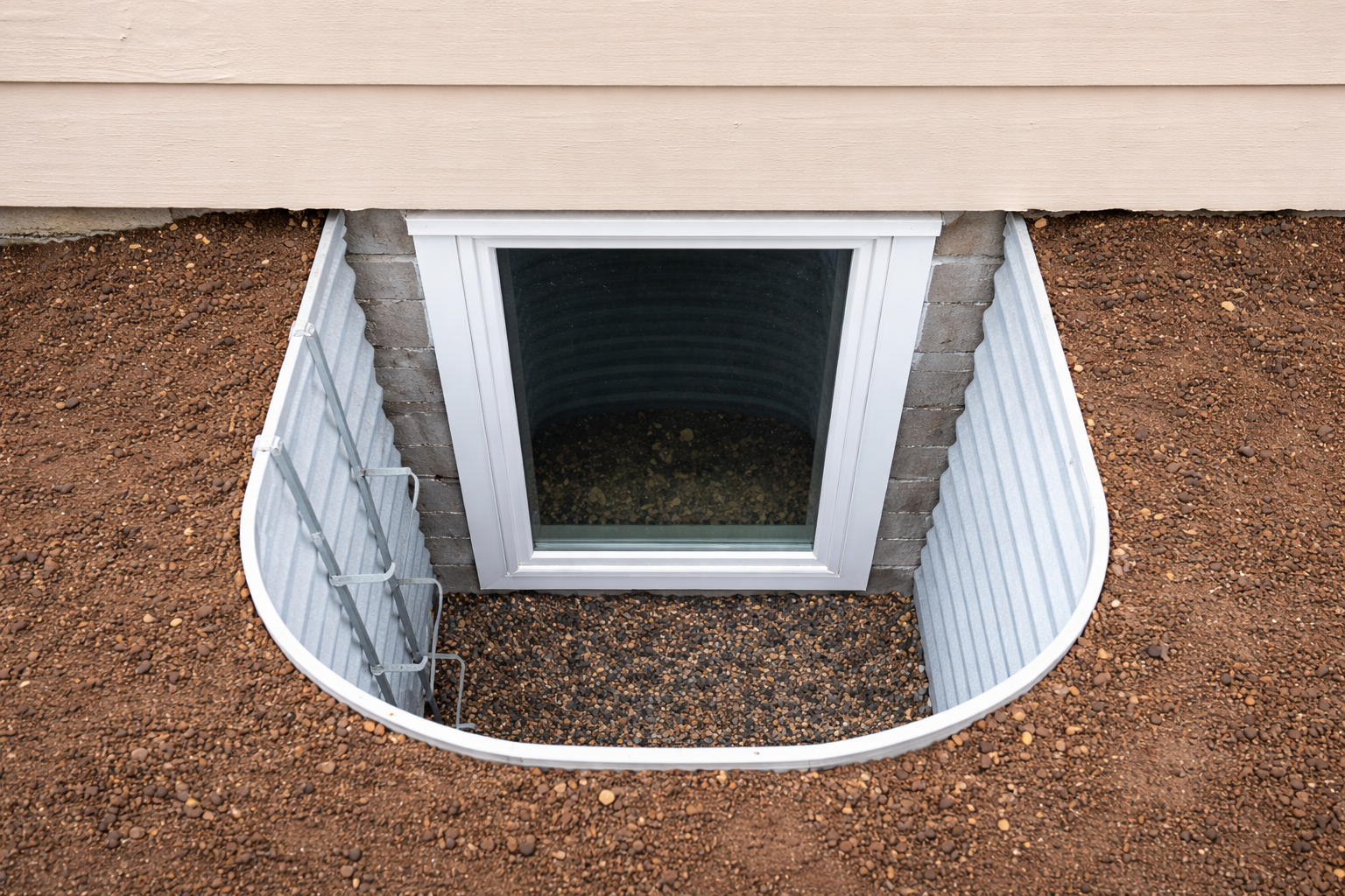 Standard Andersen Clad Egress Window Installation by The Egress Window Company