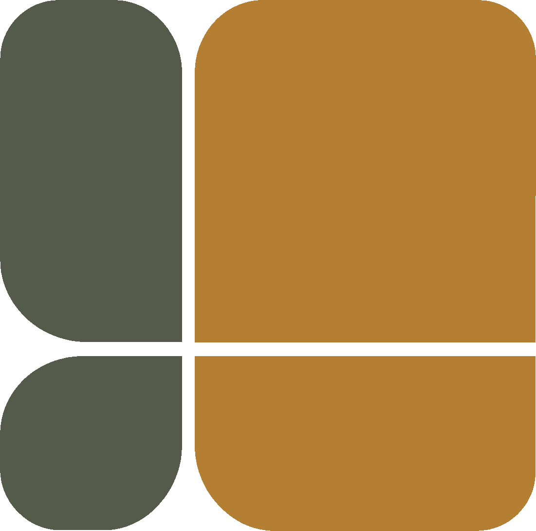 Geometric drawing of an outline square with sections divided by vertical, horizontal, and half circle lines.