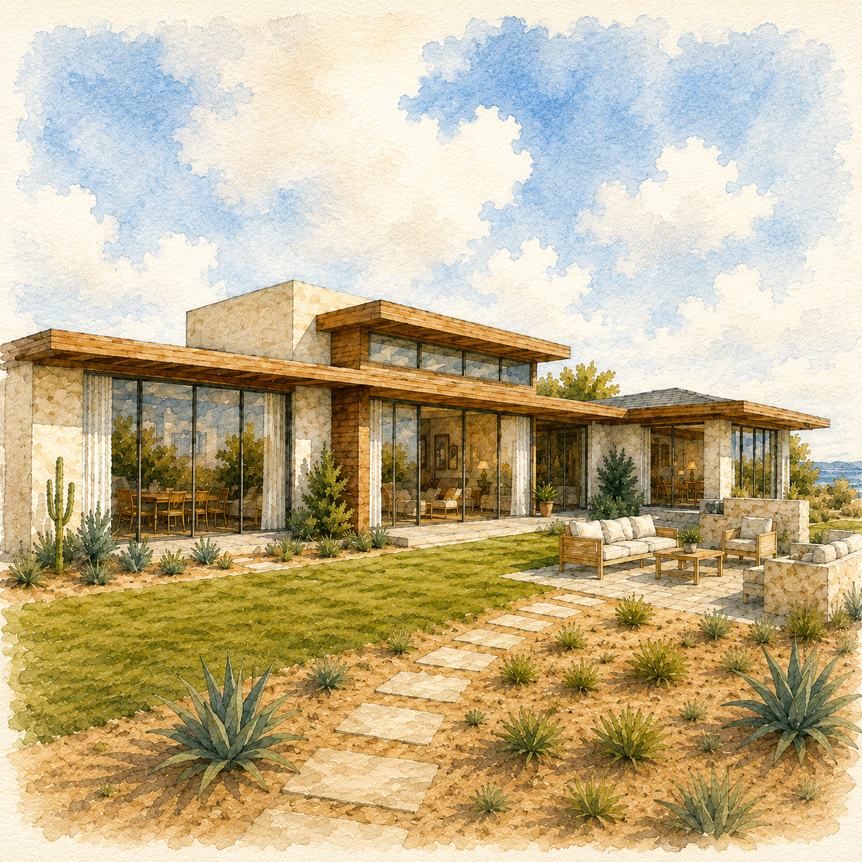 Project ~ Middle East Villa | Studio ~ Sam da Cunha Oakes