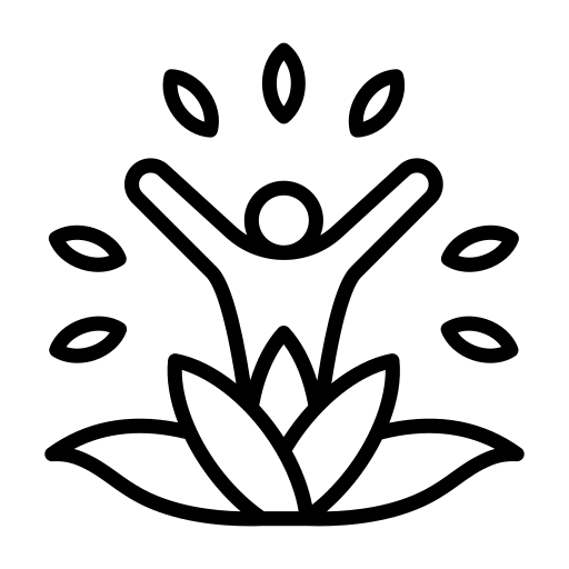 An illustration of wellness for a person.