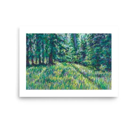 Glimmering Grass - Poster Print
