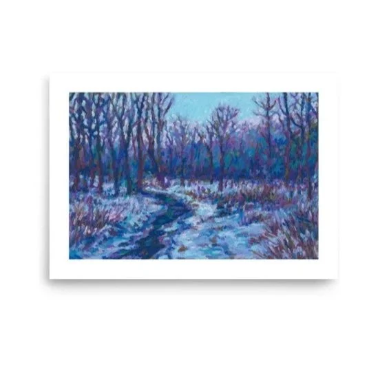 Icy Blue Stream - Poster Print