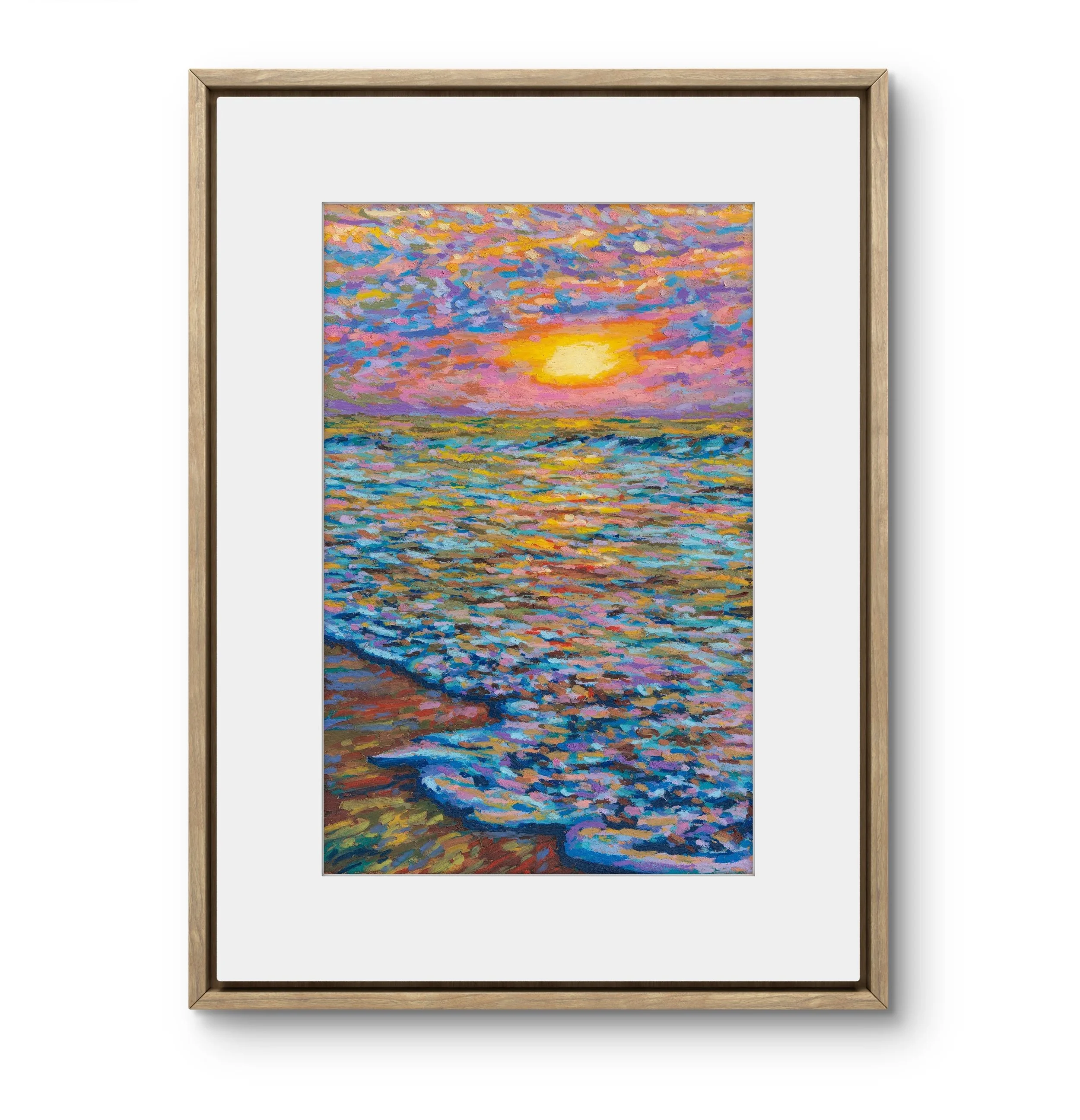Golden Beach Sunset, 6 x 9"
