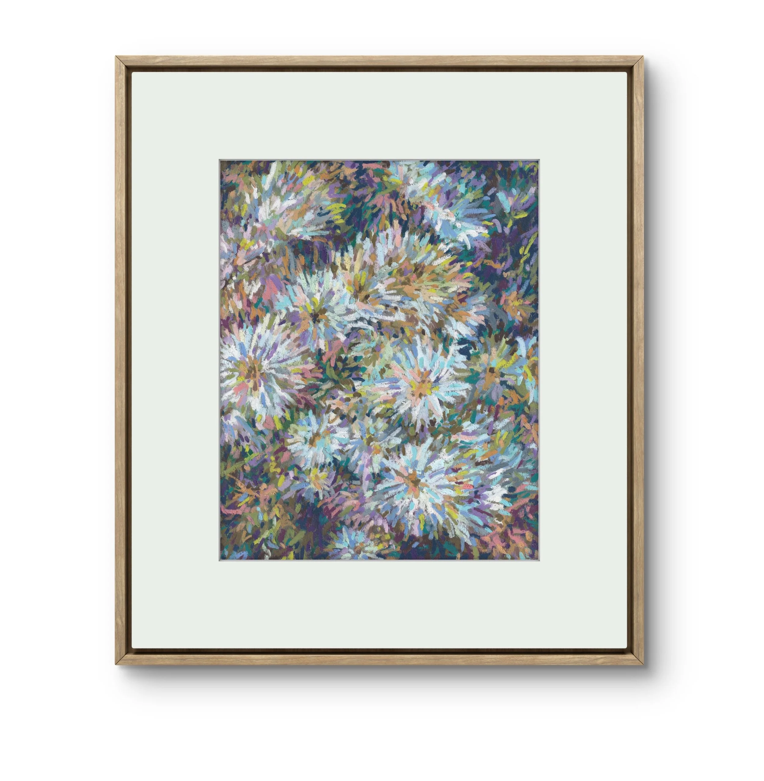 White Flower Garden, 8 x 10"