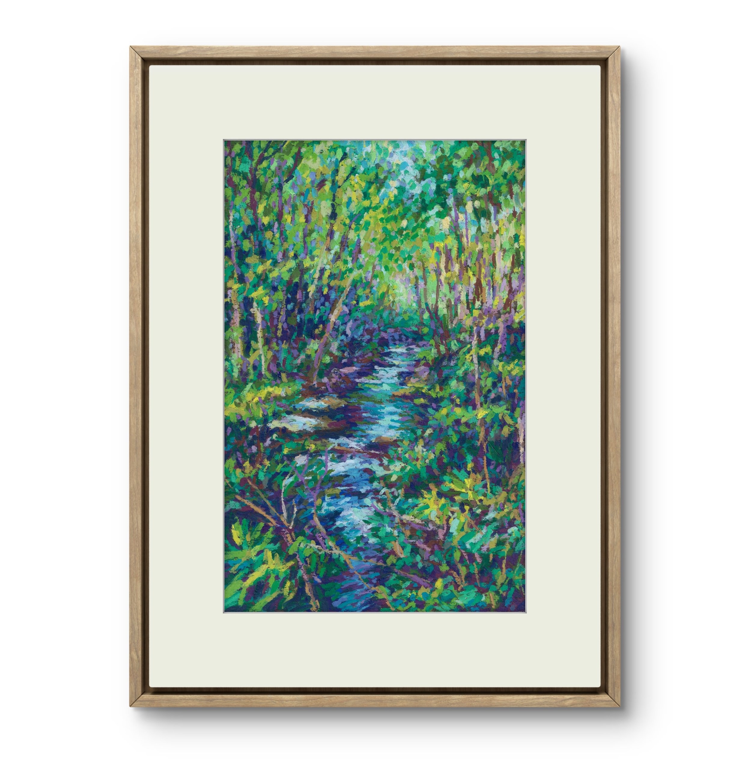Lush Forest Stream, 6 x 9"