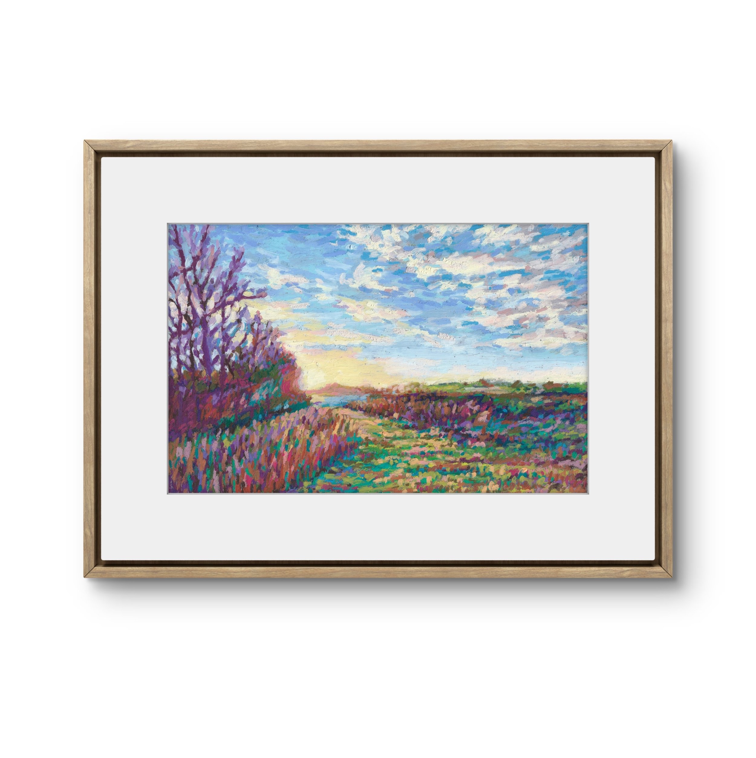 Golden Hour Field, 6 x 9"