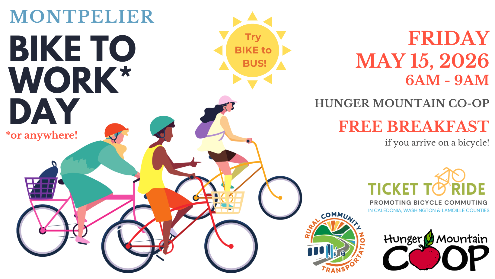Bike to Work* Day - Montpelier