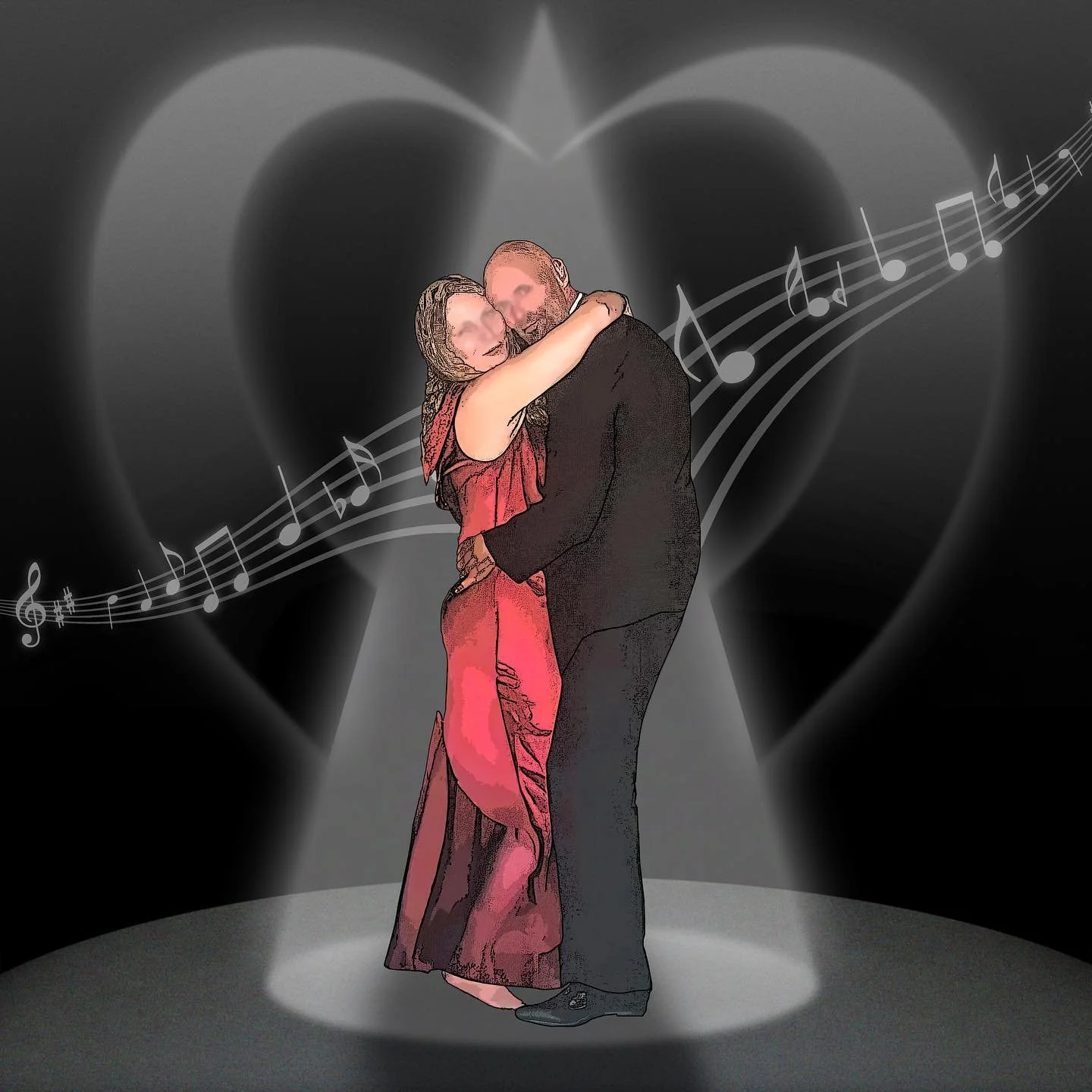 ❤️❤️❤️
This artwork features a special moment from my lovely grandparents&rsquo; 25th wedding anniversary celebration over a decade ago. (Original shown on second slide) It&rsquo;s a tribute to my angel of a grandmother, who passed away back in 2021.