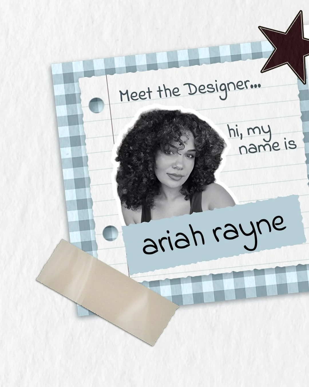 Hi, my name is Ariah Rayne. I am a graphic designer with a background in photography. My journey was not straightforward. It began with a lot of self-doubt and fear of failure! I did not know if graphic design was for me, so I went into photography, 