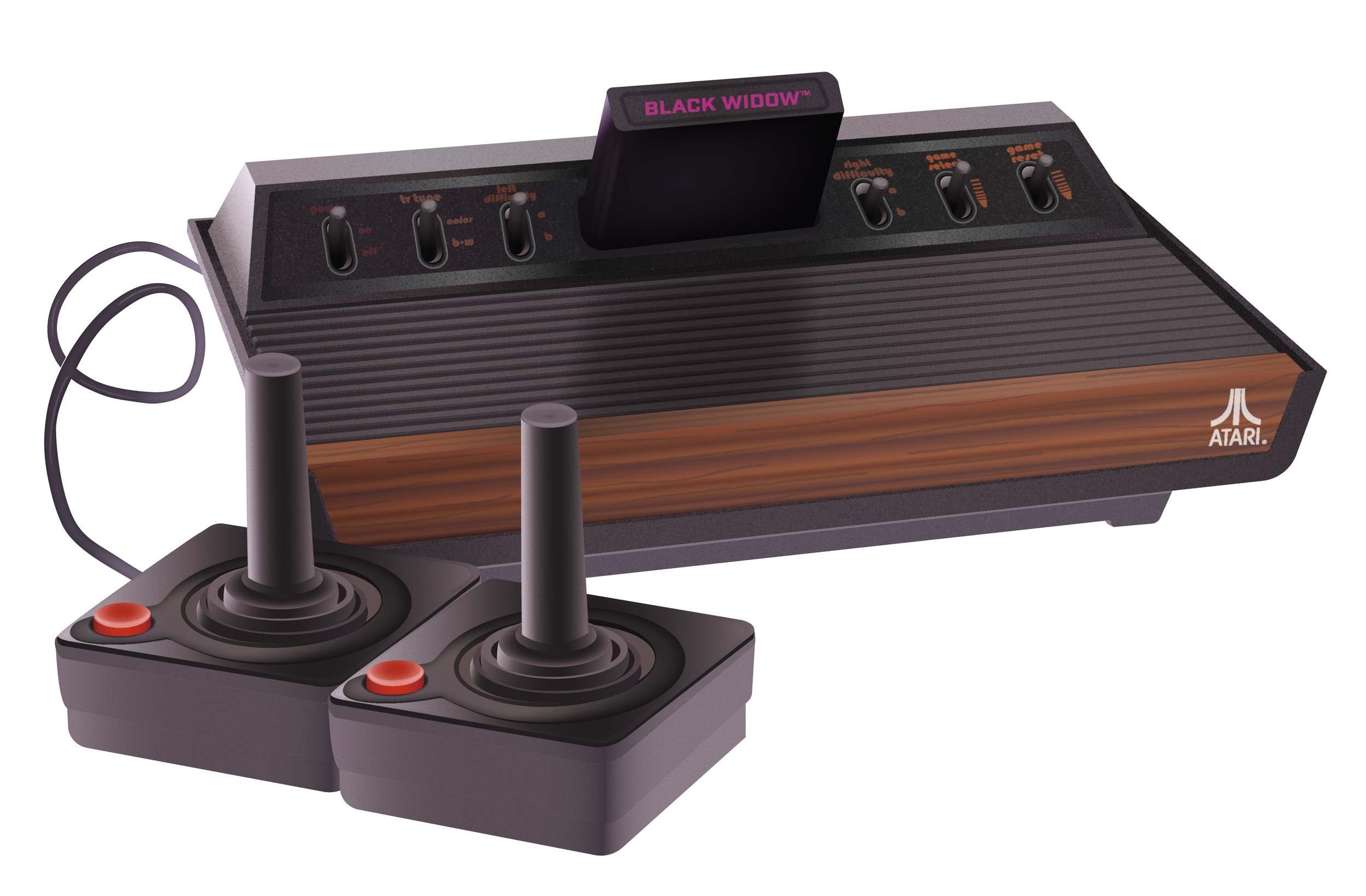 Atari Console | Digital Illustration Advanced | Adobe Illustrator