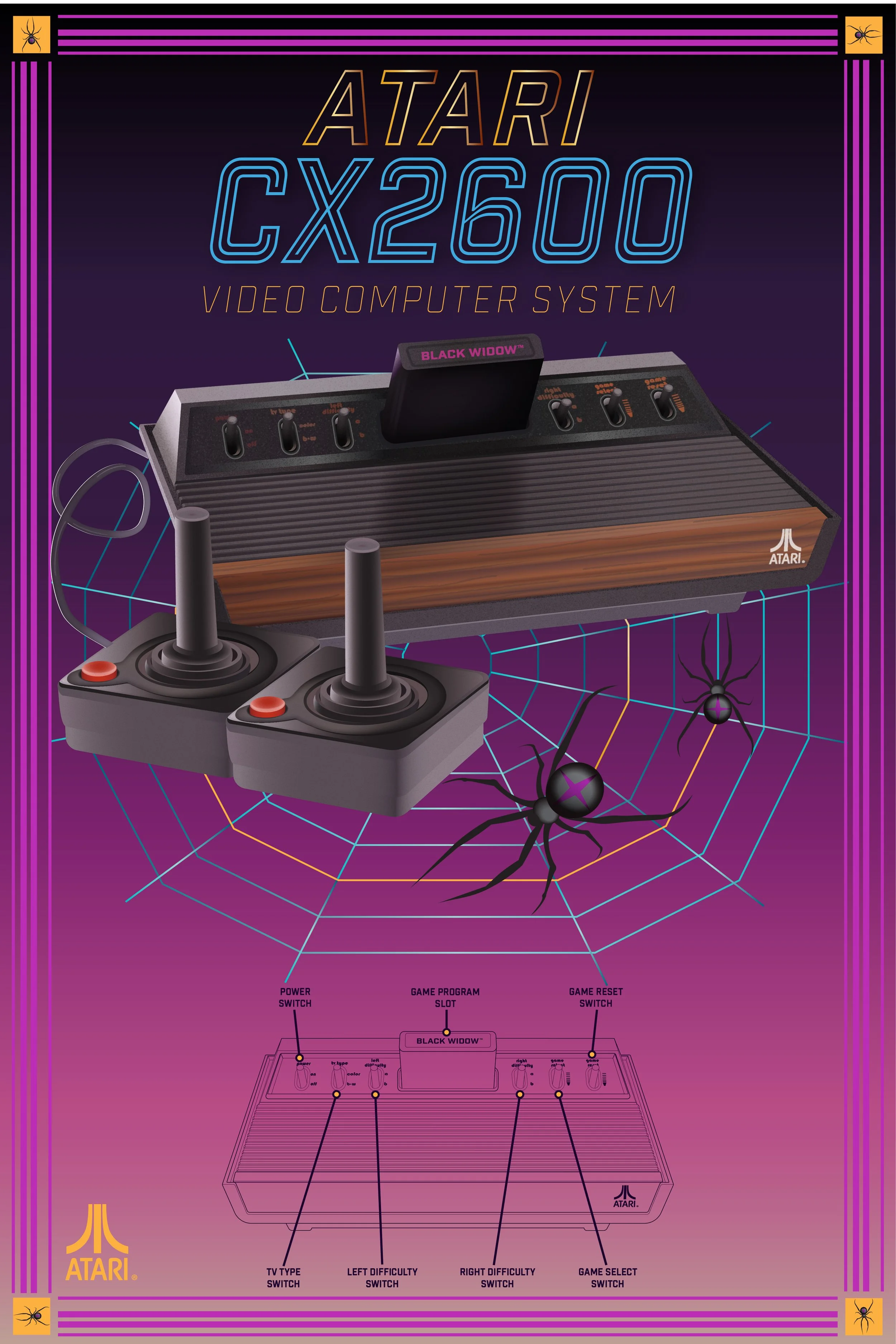 Atari Poster | Digital Illustration Advanced | Adobe Illustrator