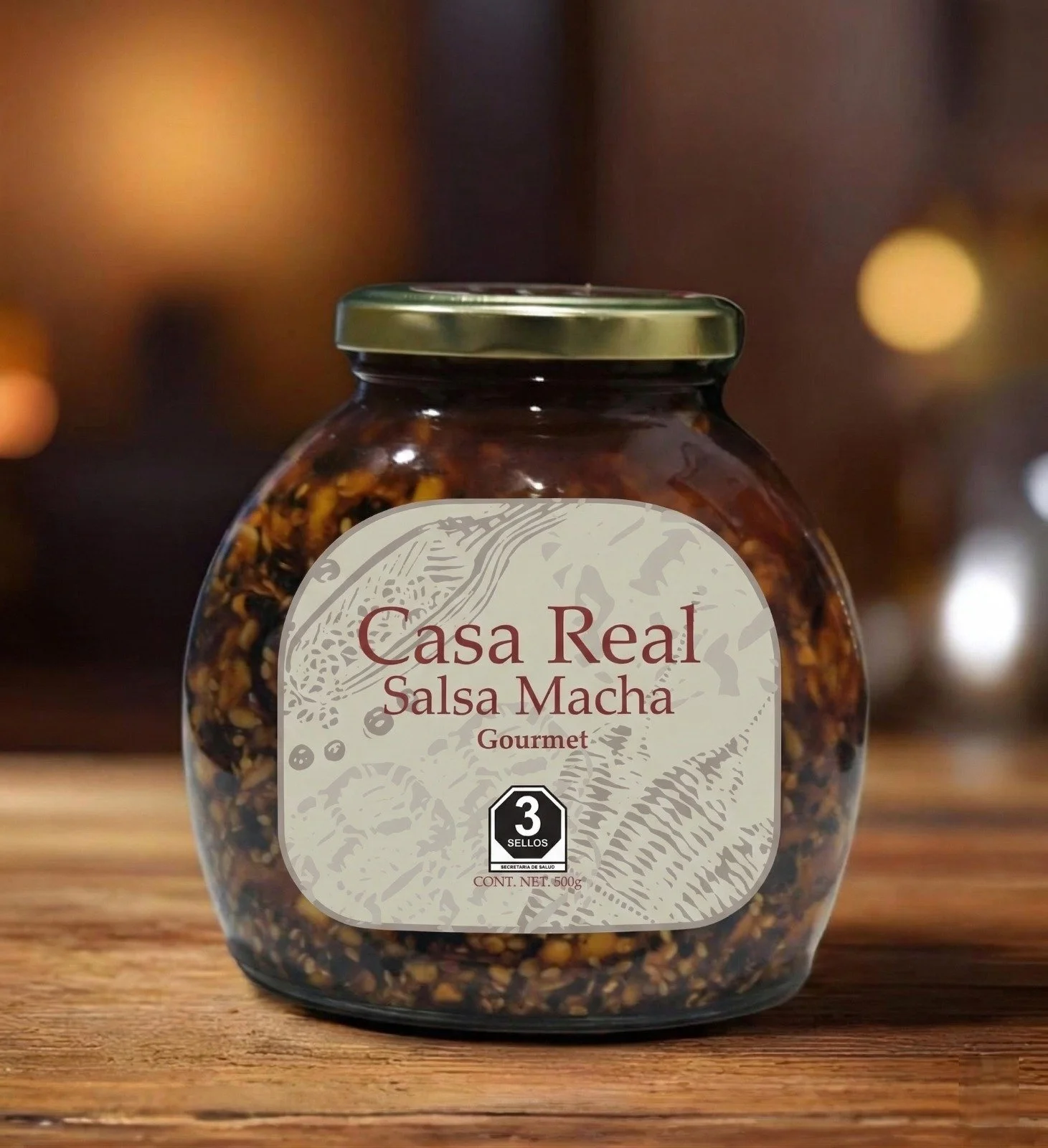 Salsa Macha Fusión Morita (Picor Medio) Casa Real - 500 gr