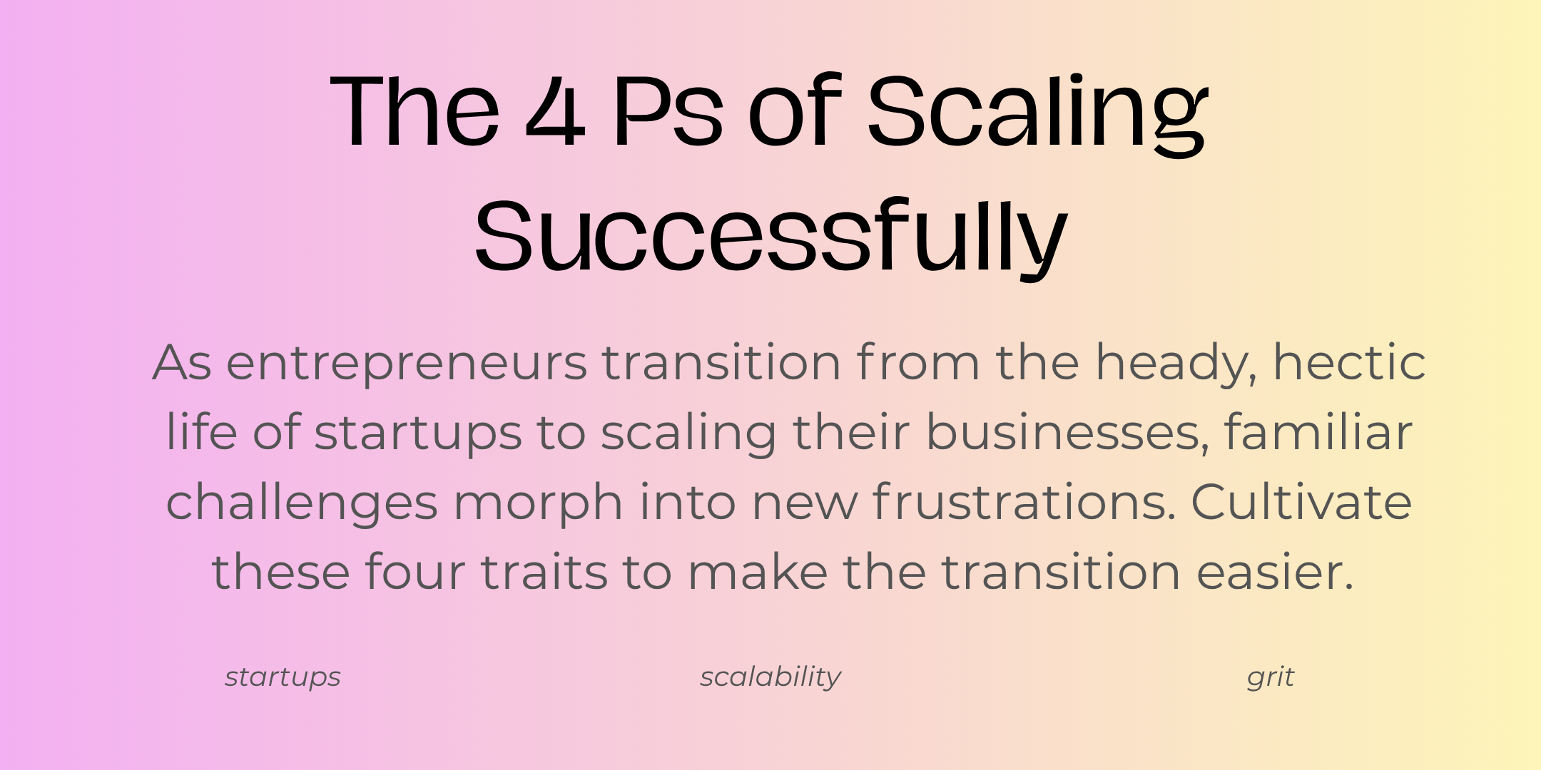 article teaser The 4 Ps of Scaling Successfully.png