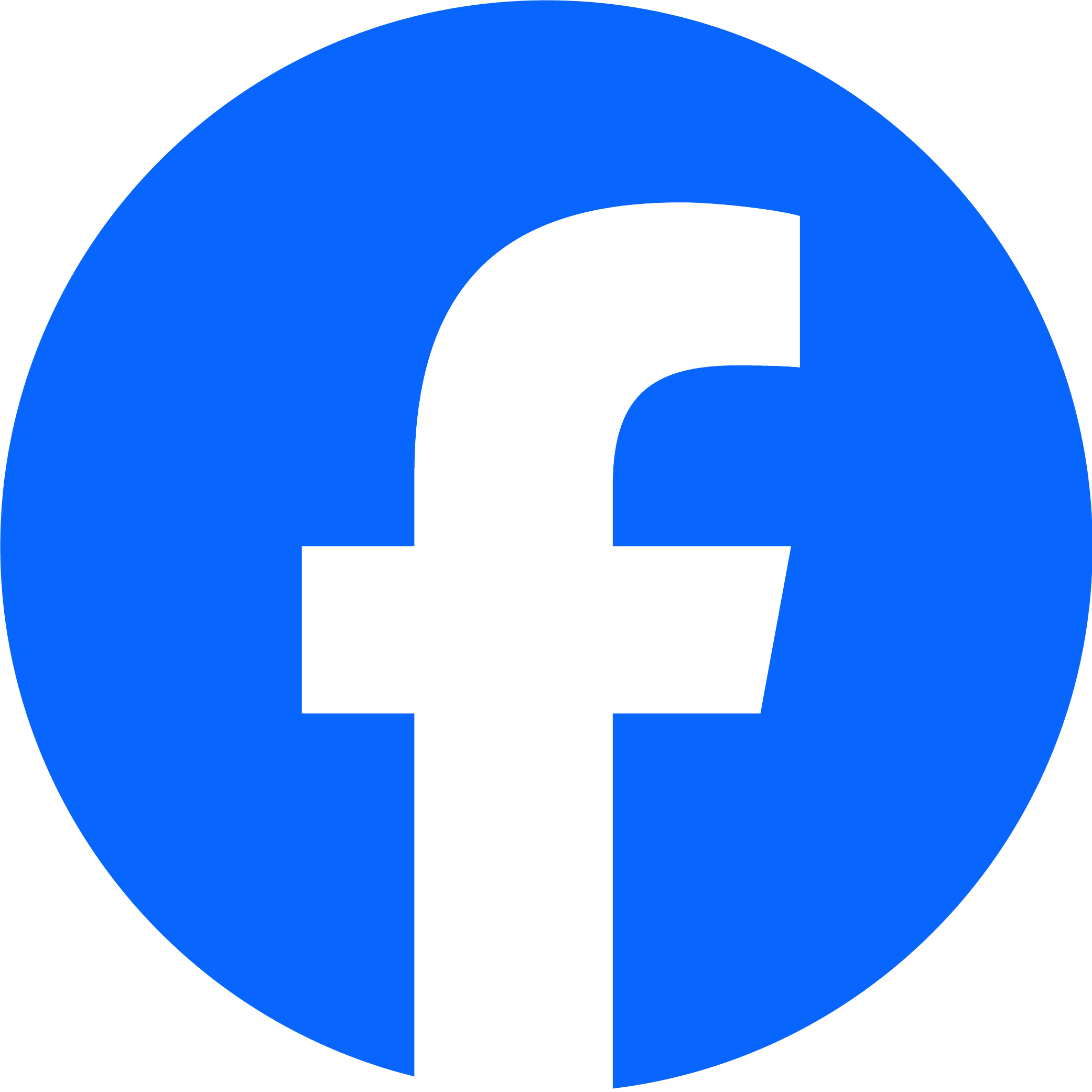 Facebook Logo Blue Circle White F in Center