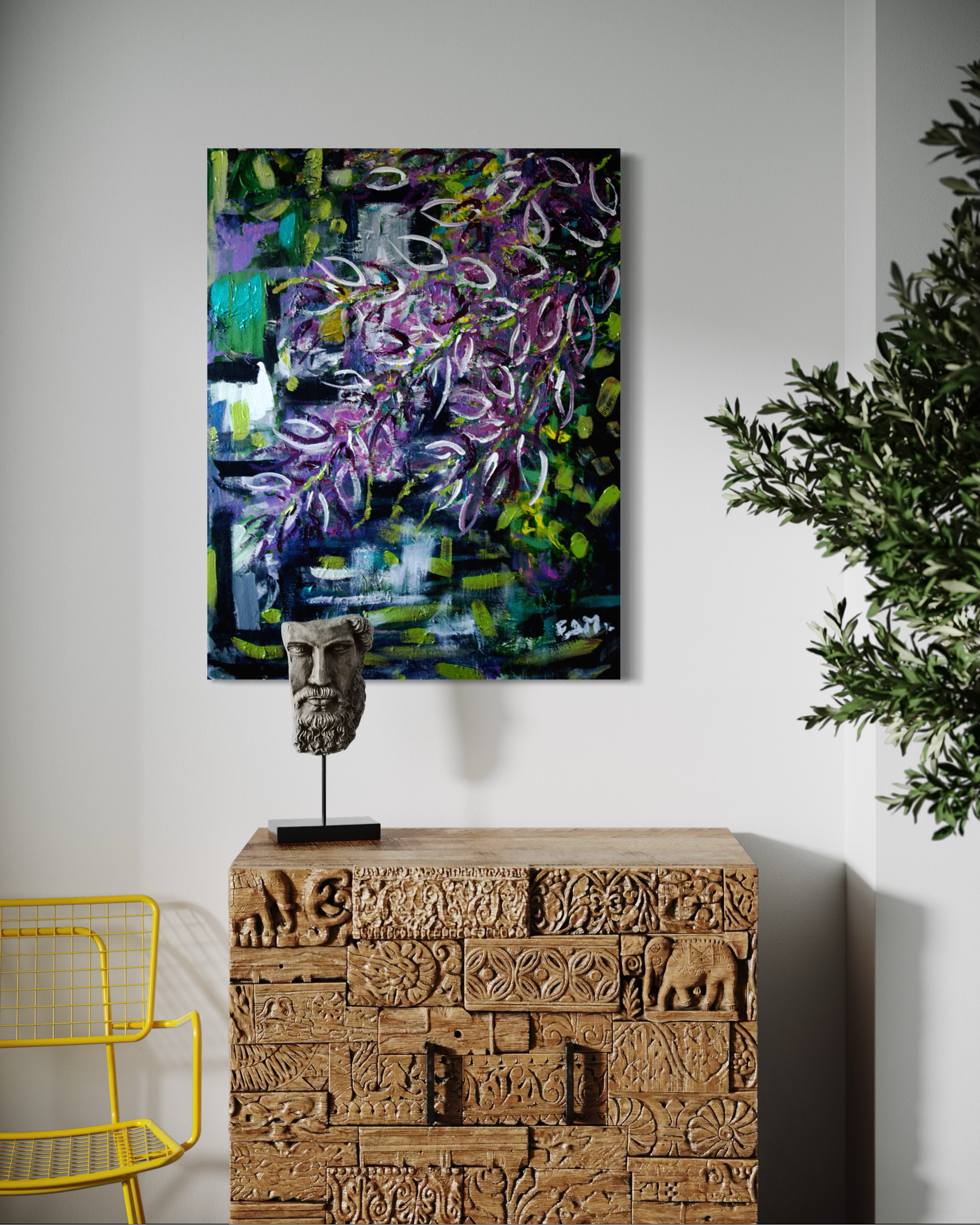 Thai Garden, 2010, acrylic on canvas, 24