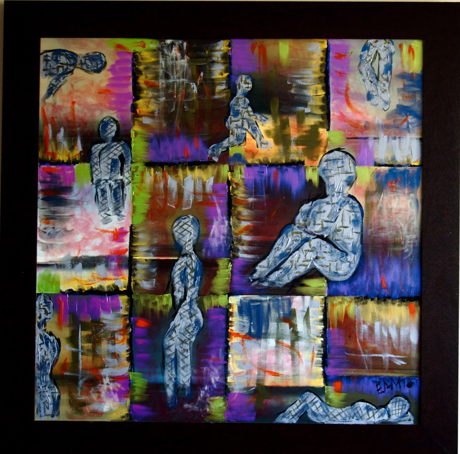 Emoticons, 2010, acrylic on canvas, 36'x36'.jpg