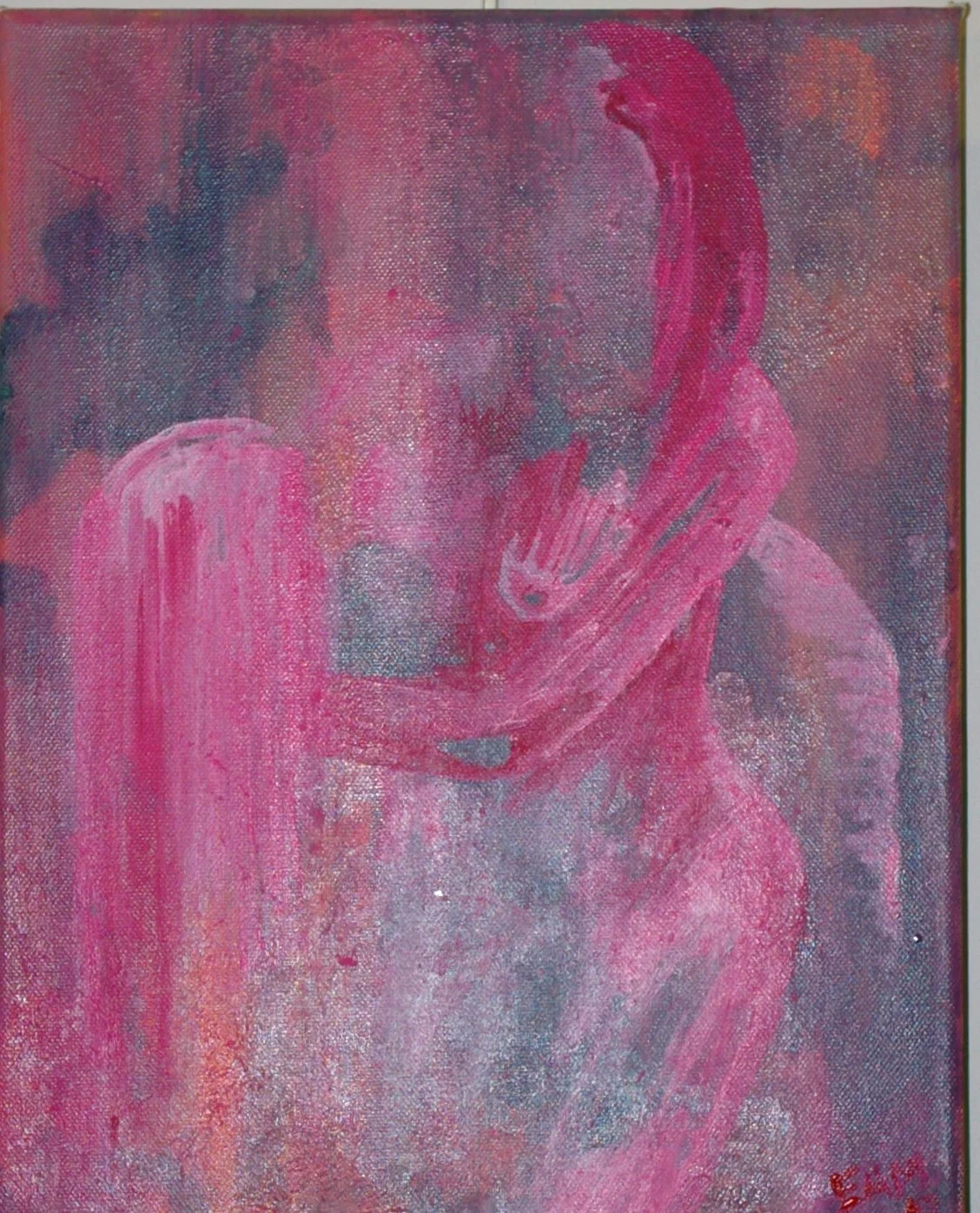 Woman on a Chair. 2007, acrylic on canvas, 16"x20". SOLD.