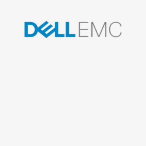 Dell EMC logo on a white background