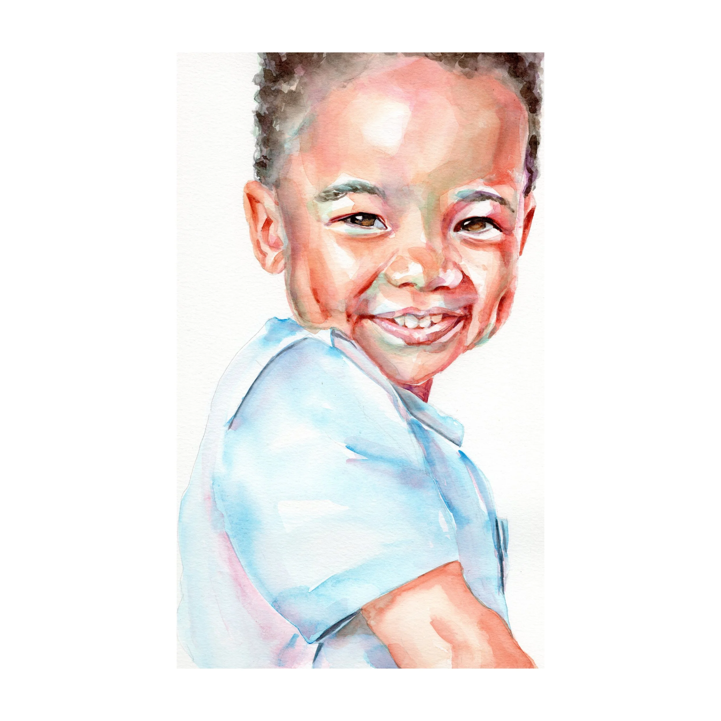 Watercolor Portraits on Paper