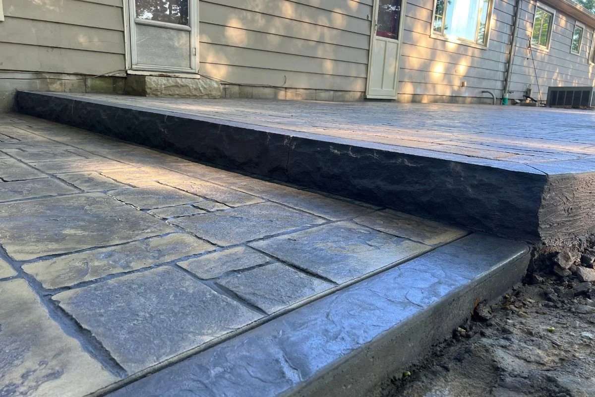 Closeup of Stamped Concrete