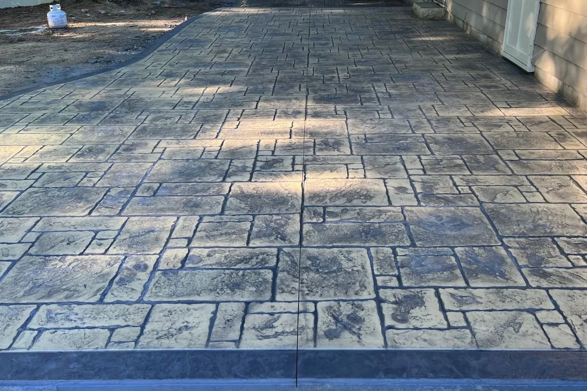Stamped Concrete Patio Area - Columbus Ohio