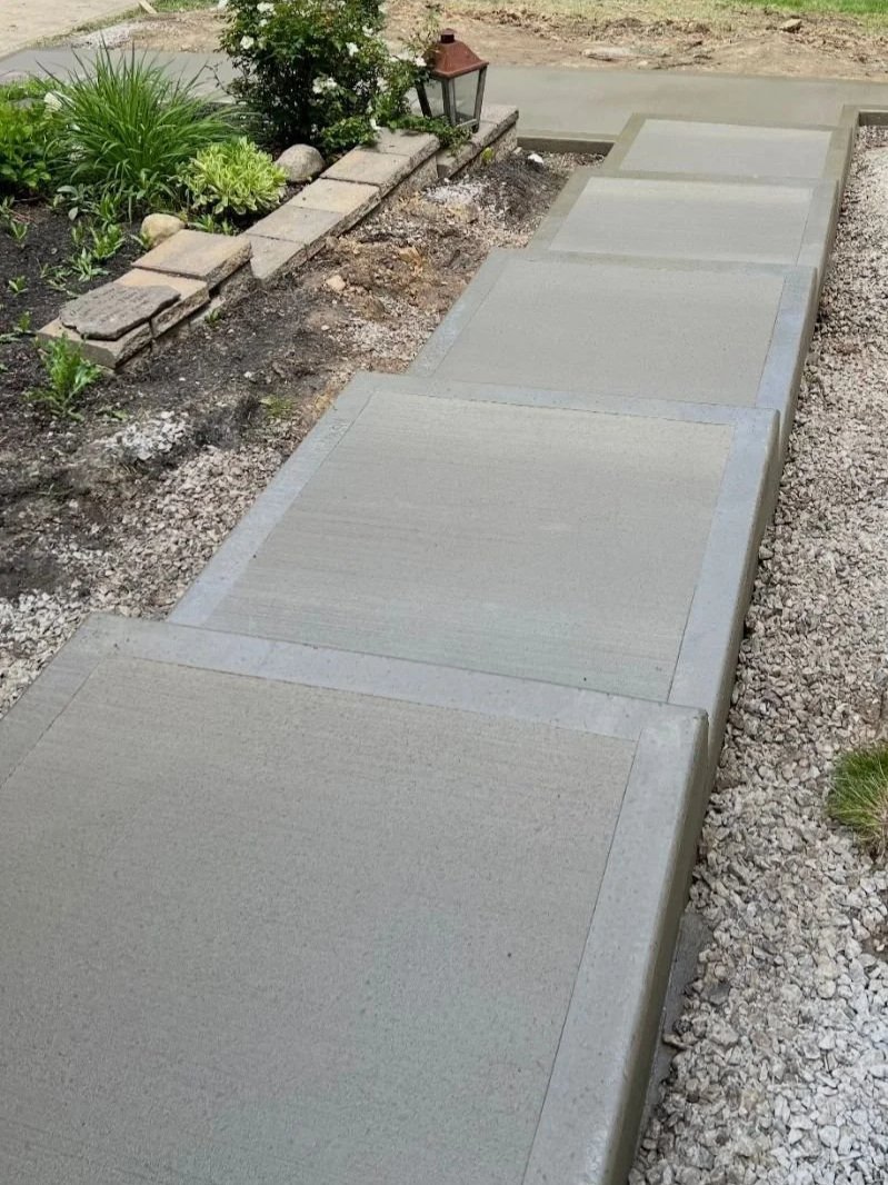 Concrete Sidewalks with Border