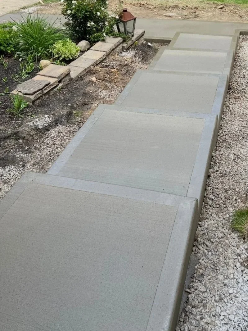 Concrete Sidewalks with Border