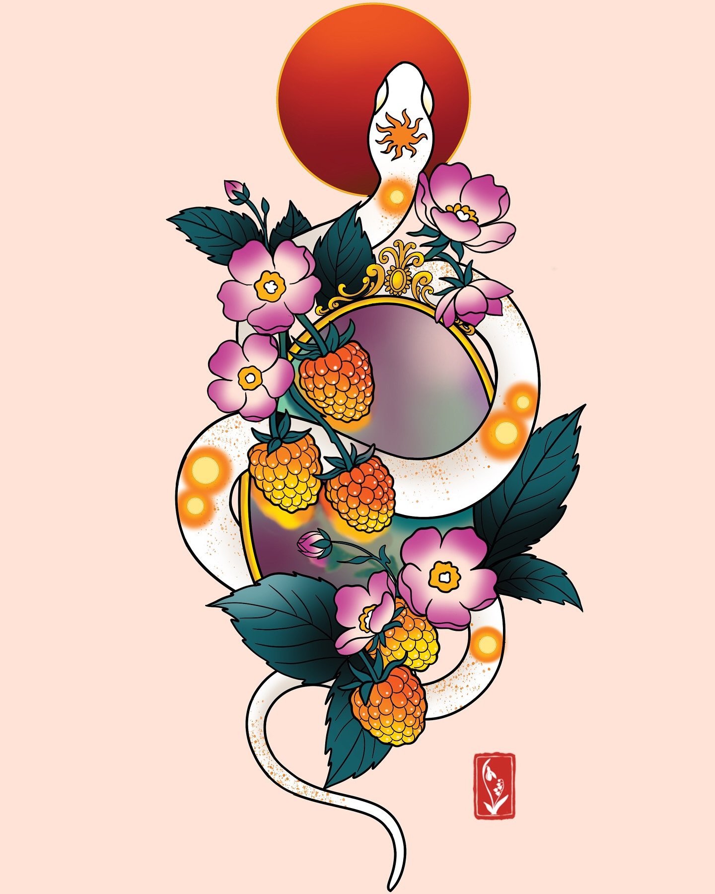 Another snake flash drop ❤️ My house is surrounded by wild raspberries, so here we have raspberries and glitter garden snake.
 More snakes are coming, since all my snake flashes are claimed, so I am working on more. 
As usual, all flash are non-repea