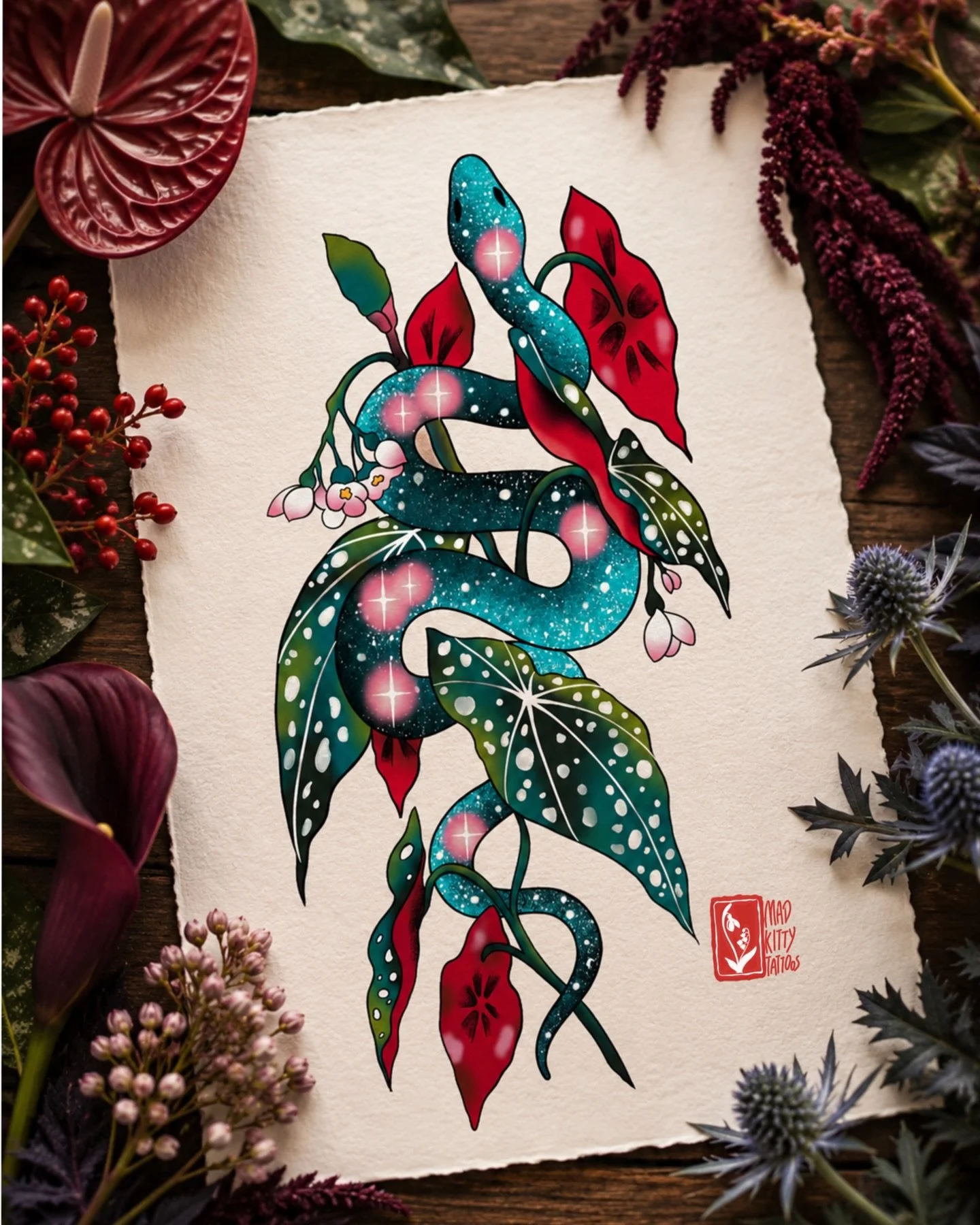 I came up a new way to stage my tattoo flash, and I really like it.  Added one new snake in the collection.
DM to claim the one you like, remember they non-repeatable. 

#tattooflash #snaketattoo #dangernoodle #animetattoo #cutetattoo #studioghiblita