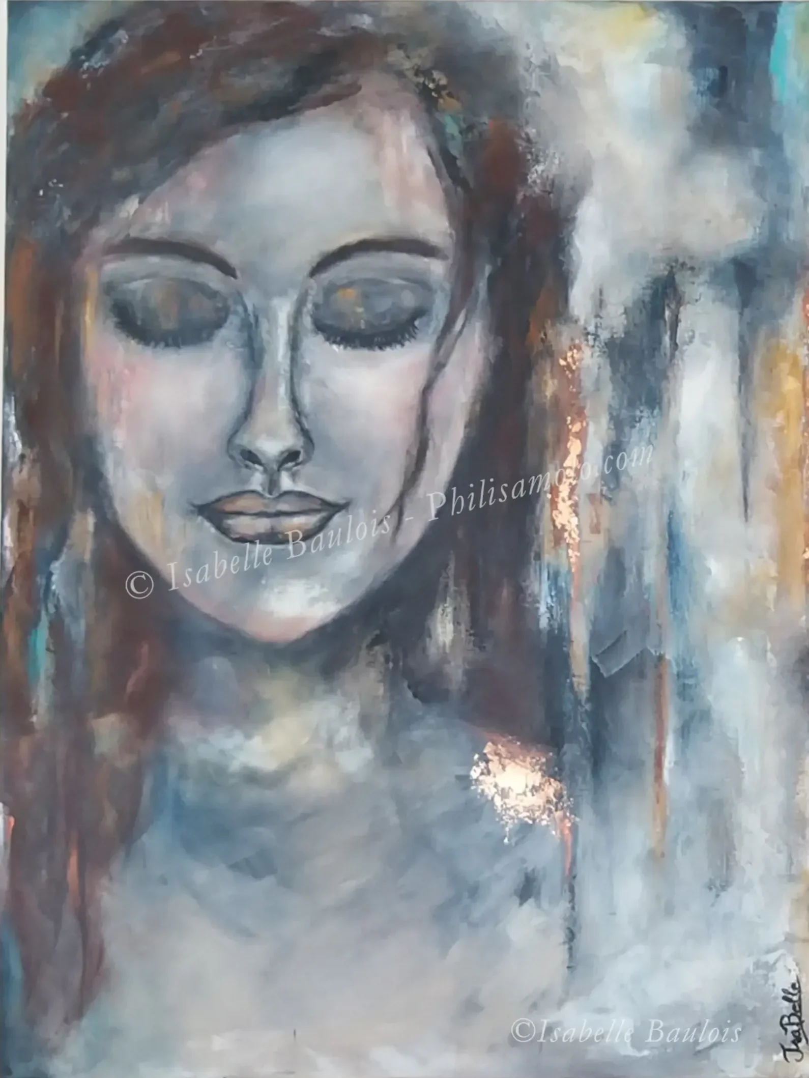Title: Douceur - Portrait of a daughter 
"Softness is not a weakness. It takes courage to remain delicate in such a cruel world.” ~ Beau Taplin. Acrylic on canvas 24X32

