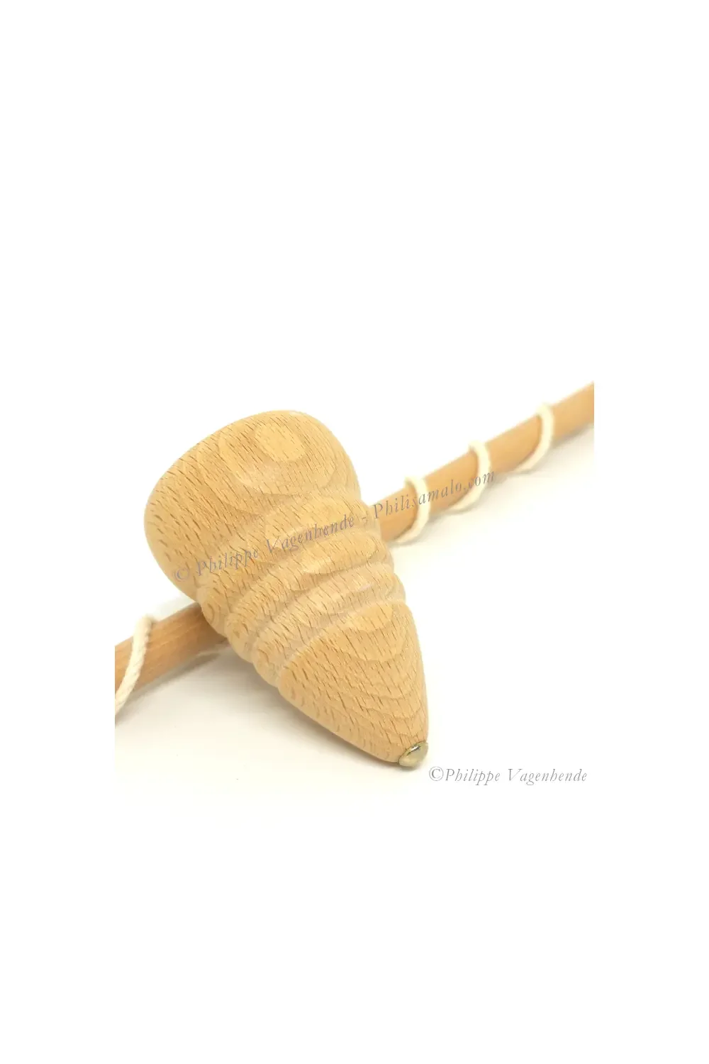 Germany - Kreisel - Whip wooden spinning top