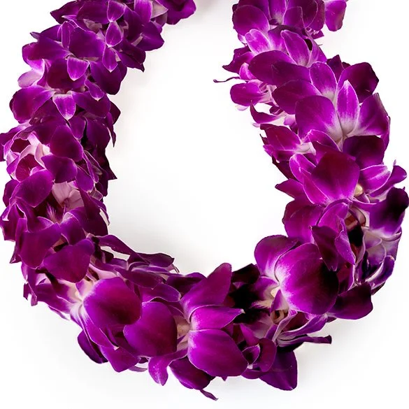 Royal Violet Orchid Lei